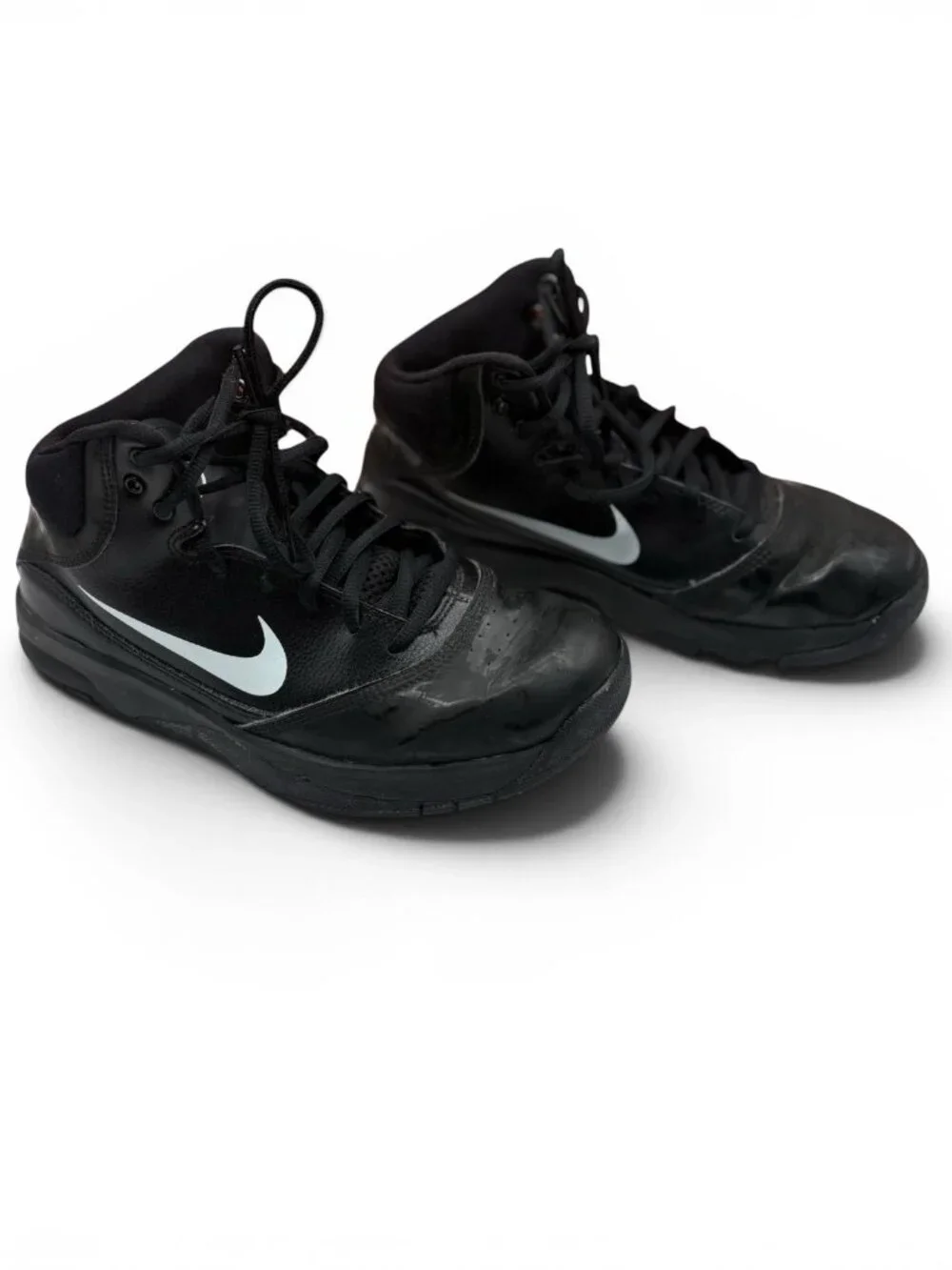 Nike Closer IV Boys GS Basketball Shoes Black White Sz 4Y 426524-012